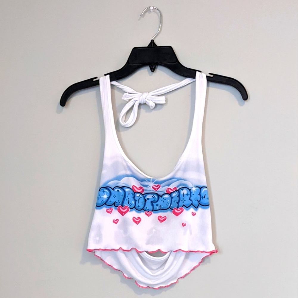 Emmiol "Unbothered" Halter Crop Top